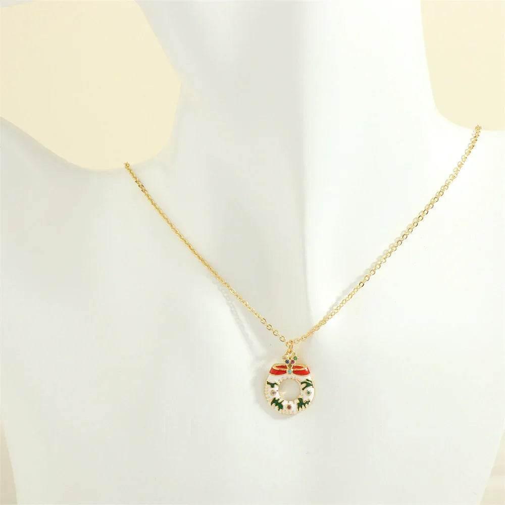 Festive Christmas Tree & Santa Necklace – Shop Now - ZA-Zola