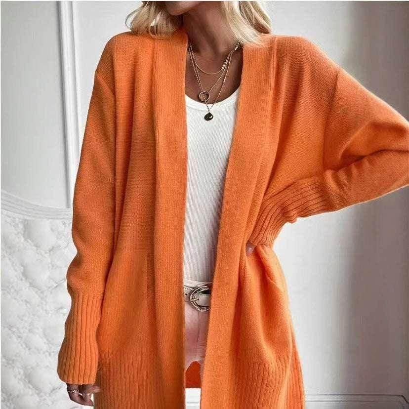 Plus Size Solid Knit Casual Cardigan Women - ZA-Zola