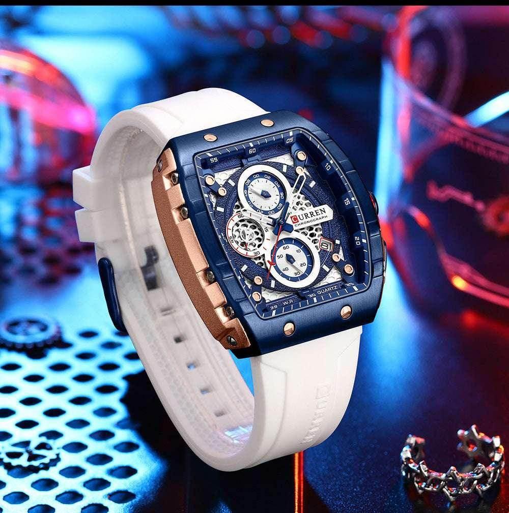 Men's Six-Pin Quartz Sports Watch – Stylish & Durable - ZA-Zola