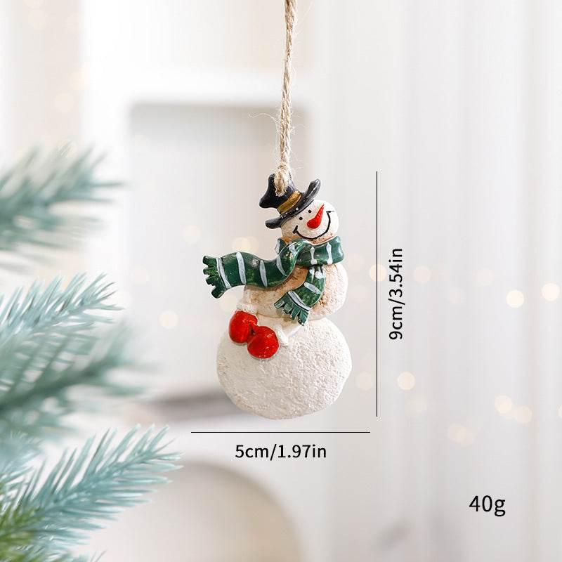 Christmas Cartoon Elk Ornaments Festive Resin Décor - ZA-Zola