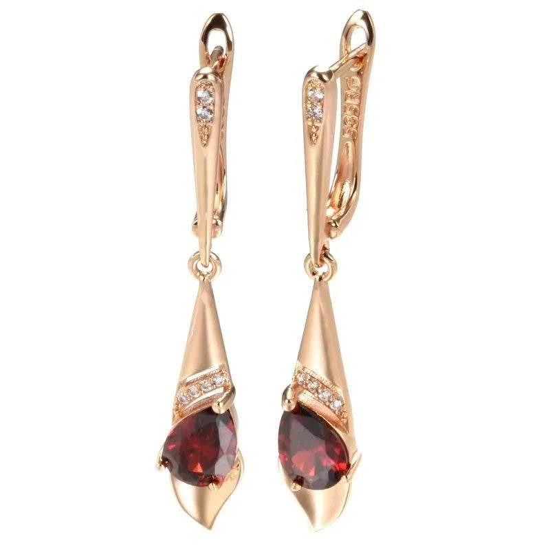 Simple Zircon Water Drop Clip Earrings for Women - ZA-Zola