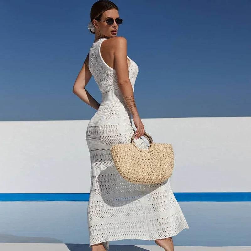 Beach Sexy Hollow Sleeveless Overalls – Chic Summer Look - ZA-Zola