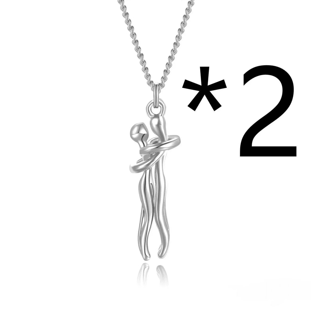 Affectionate Hug Necklace – Perfect Couple's Gift - ZA-Zola
