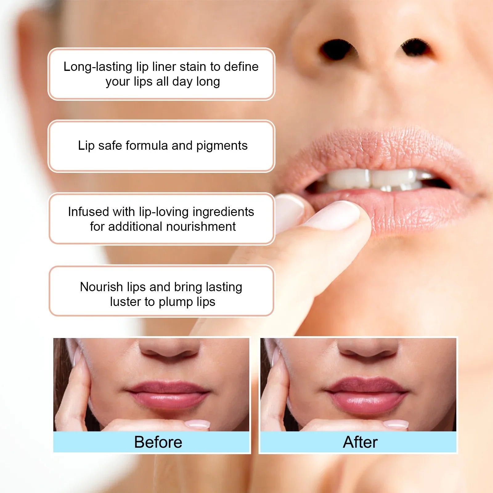 Stripping Lip Liner Waterproof Outline – Long-Lasting Precision - ZA-Zola