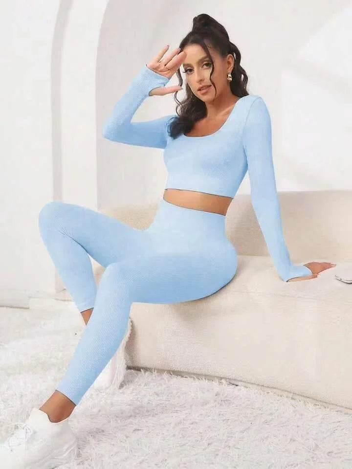 Seamless Yoga Set – Long Sleeve & Lift Leggings - ZA-Zola