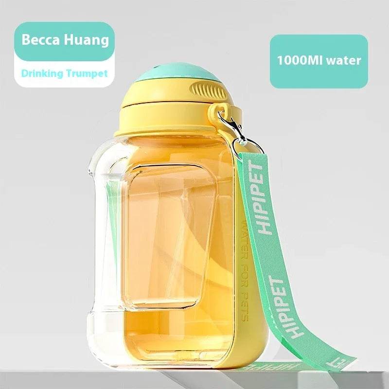 2-in-1 Dog Water & Food Bottle – Leakproof & Portable - ZA-Zola