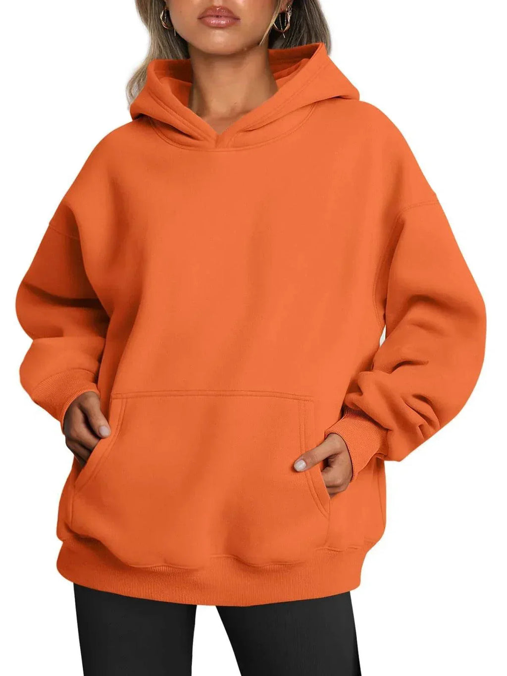 Women's Oversized Fleece Hoodie – Stay Cozy! - ZA-Zola