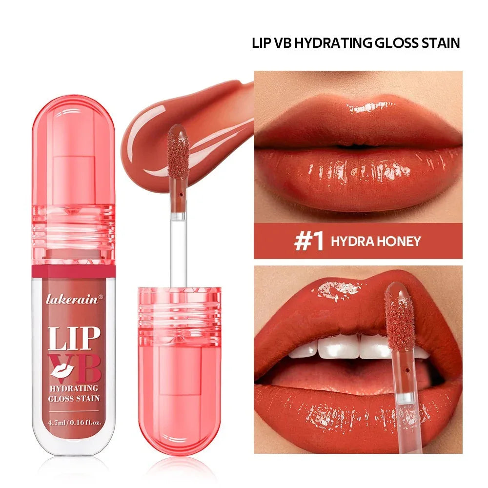 Lakerain Vitamin B Lip Gloss – Hydrating Moisturizing Lip Lacquer - ZA-Zola