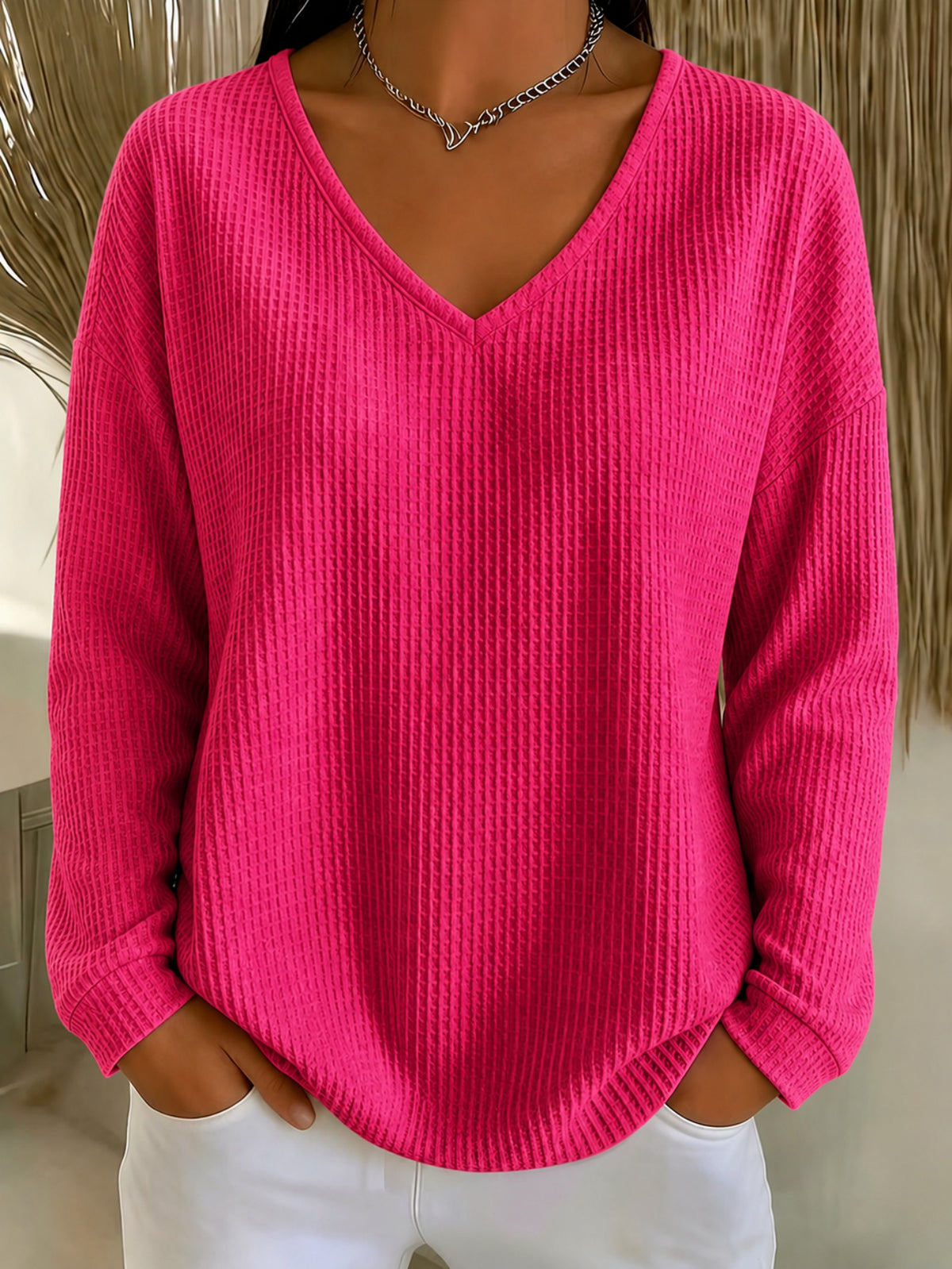 Printed Blouse for Women | Blue Casual Leisure Top