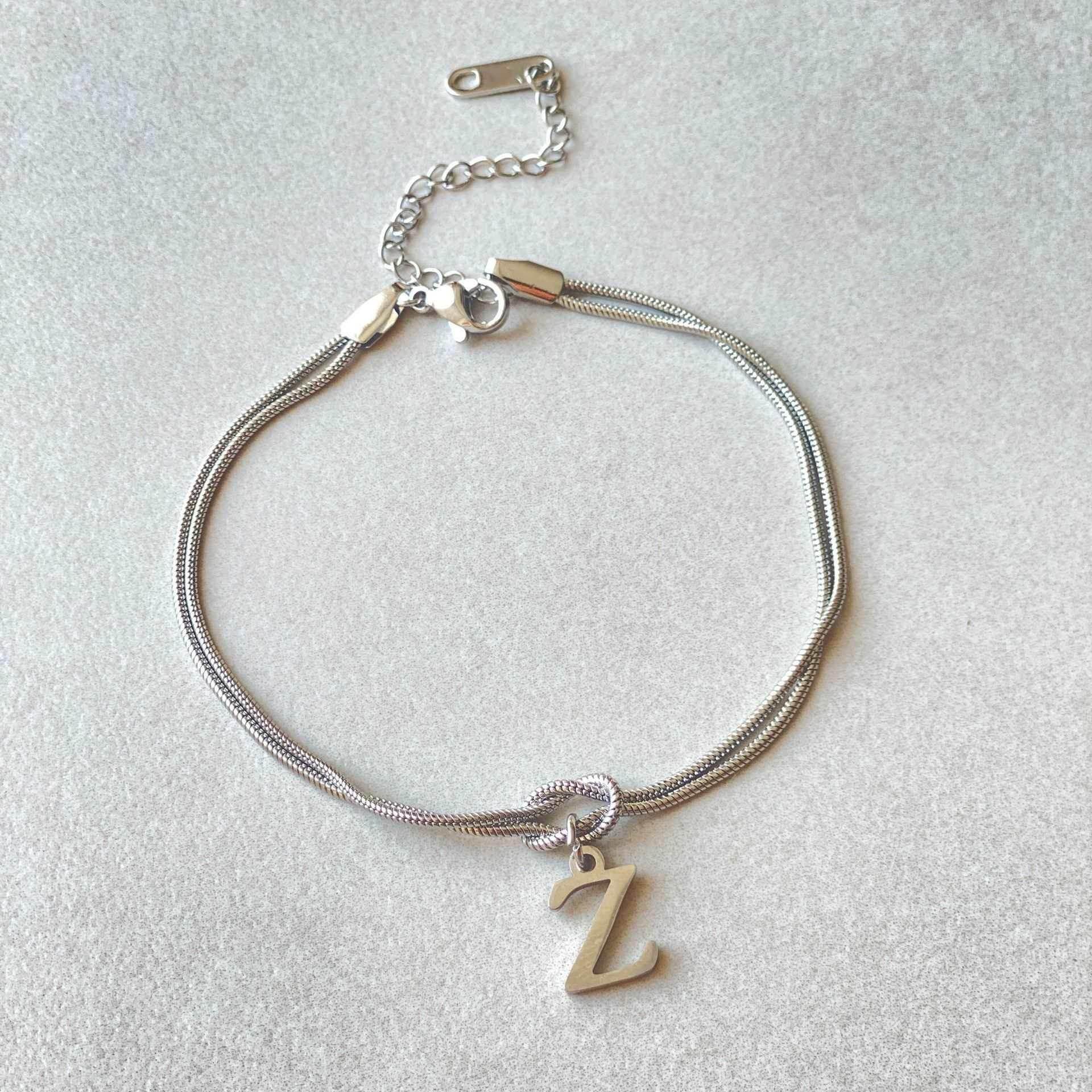 A-Z Love Knot Bracelets | Personalized Jewelry Gift - ZA-Zola