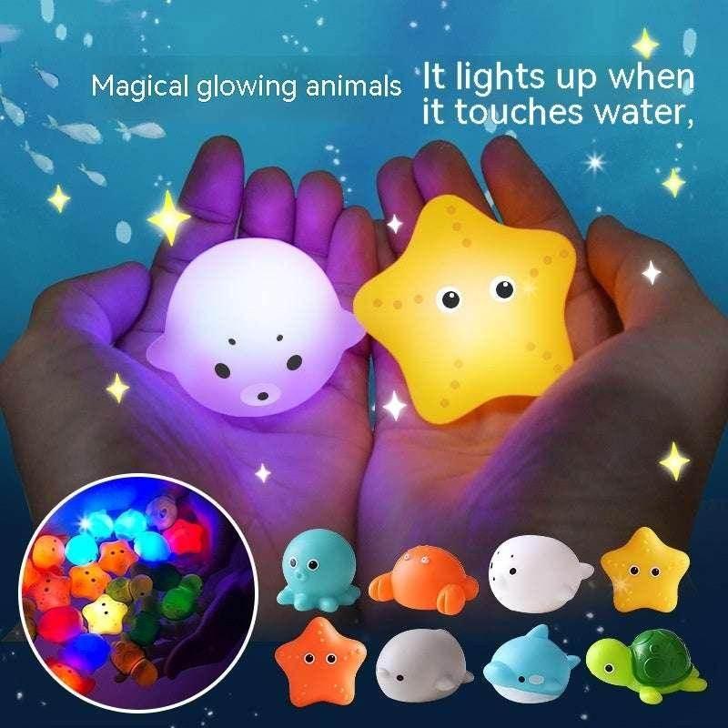 Glowing Floating Animal Bath Toys – Set of 4 - ZA-Zola