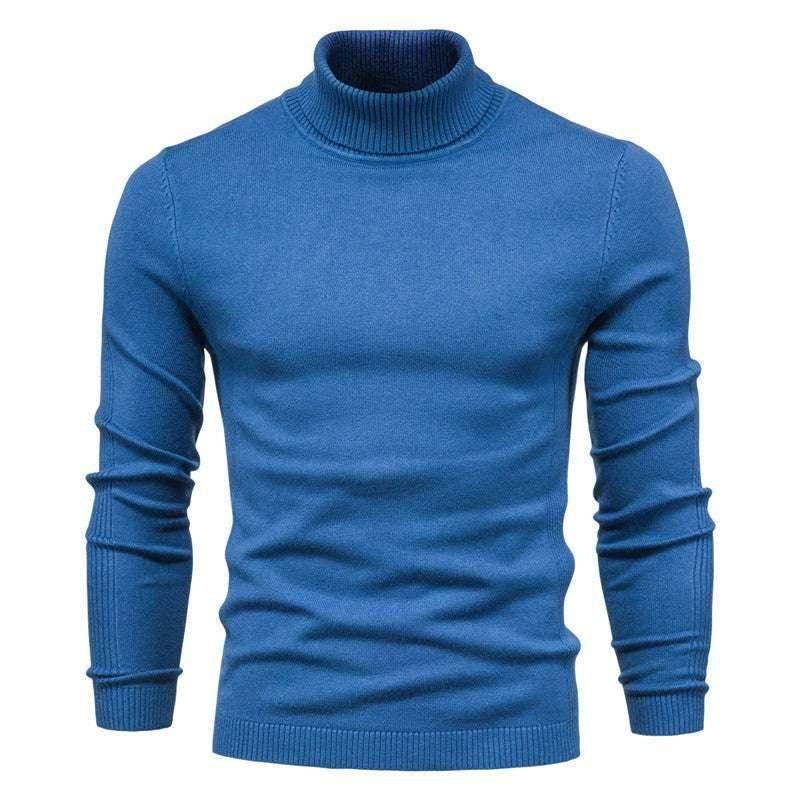 High Neck Men's Casual Knit Sweater – Warm & Stylish - ZA-Zola