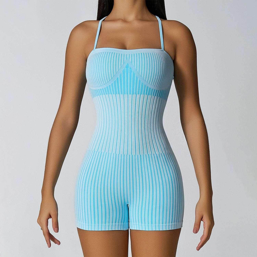 Hip Raise Yoga Jumpsuit – Skinny Waist-Tight Workout Outfit - ZA-Zola