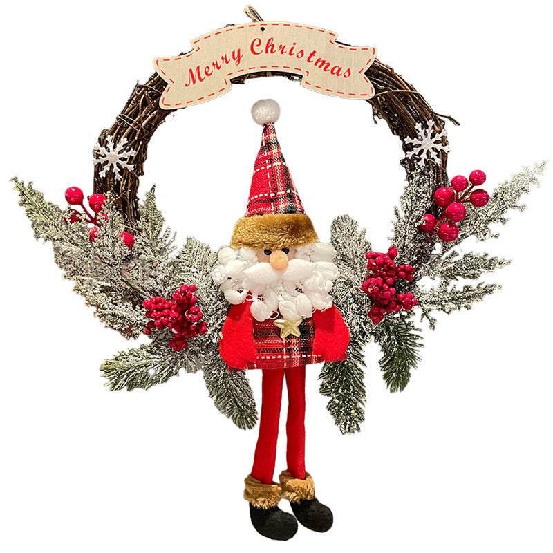 Christmas Vine Ring Decoration | Snowman & Elk Ornament - ZA-Zola