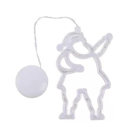 Christmas LED Window Lights Santa Claus Elk Snowman - ZA-Zola
