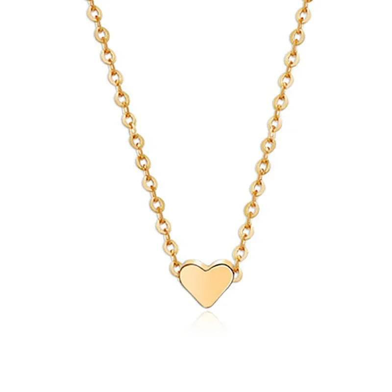 Gold Double-Sided Love Pendant Necklace – Stylish Gift - ZA-Zola