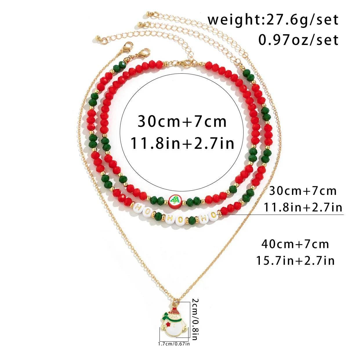 Shop Christmas Snowman Necklace – Festive Crystal Charm - ZA-Zola