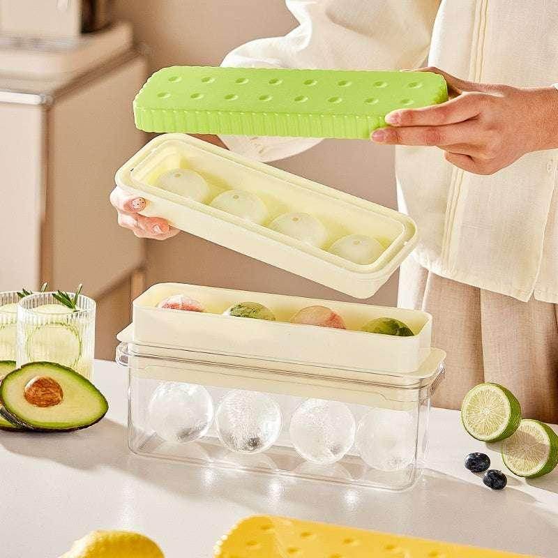 Round Ice Cube Press Tray - Quick Release Molds - ZA-Zola