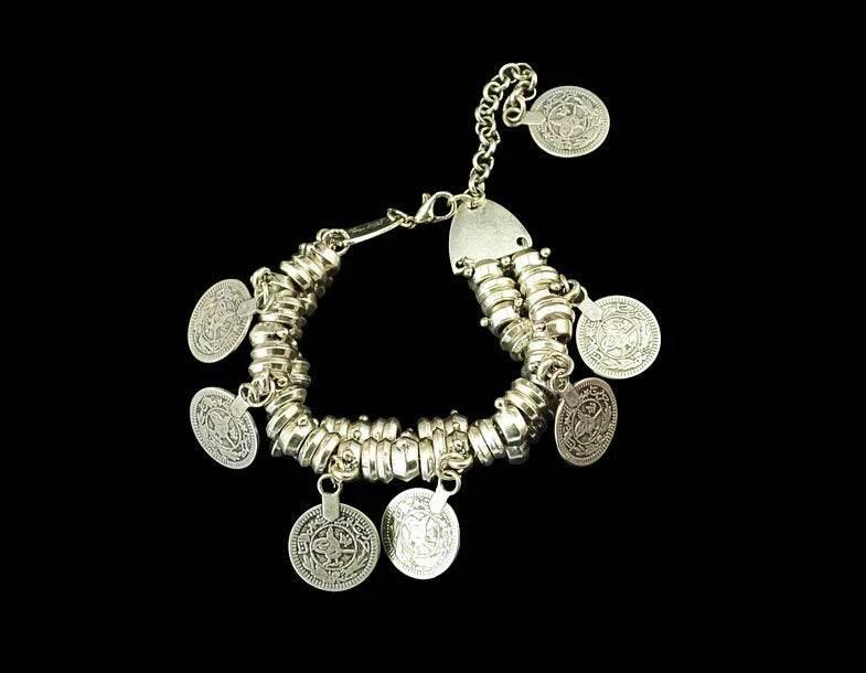 Gold/Silver Coin Anklet Bracelet – Dual Wear - ZA-Zola