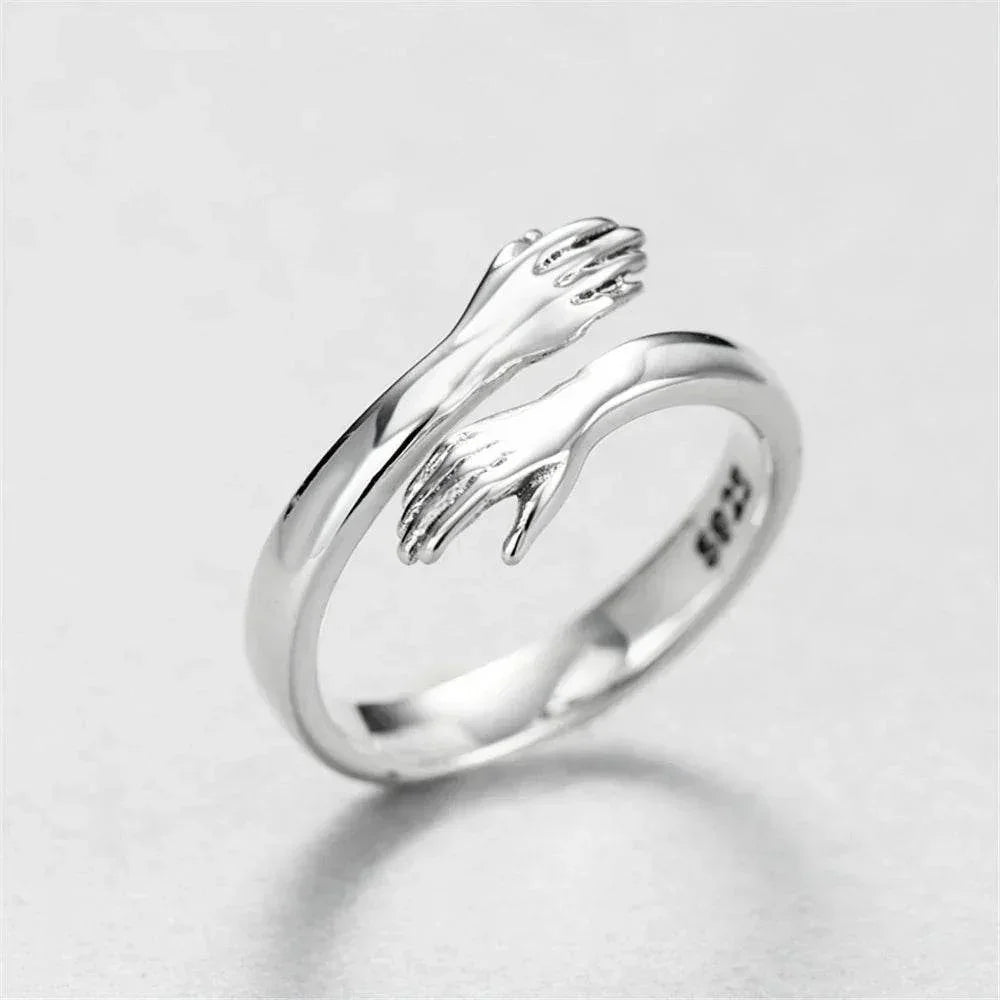 Adjustable Love Hug Couple Ring for Him & Her - ZA-Zola