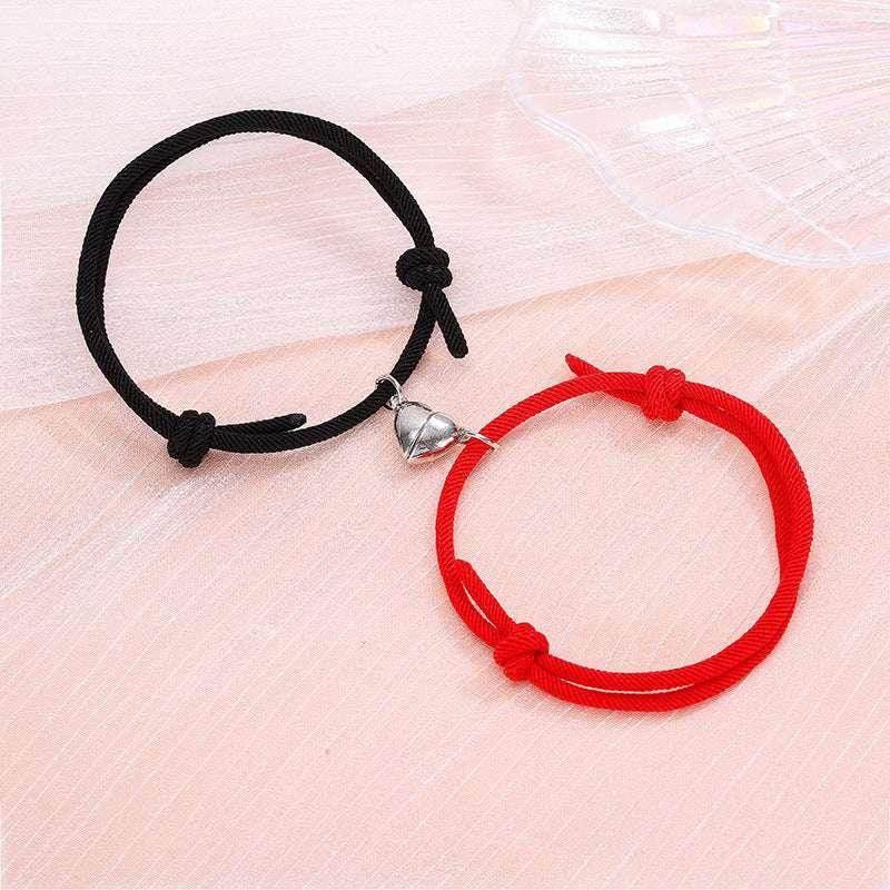 Magnetic Heart Couple Bracelets – 2pcs - ZA-Zola
