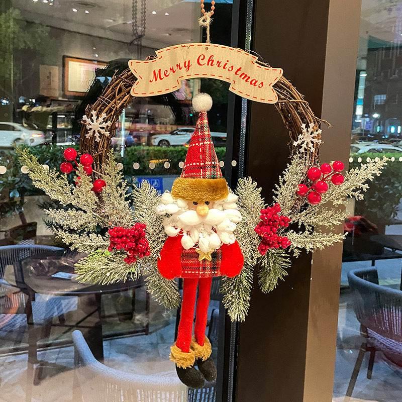 Christmas Vine Ring Decoration | Snowman & Elk Ornament - ZA-Zola