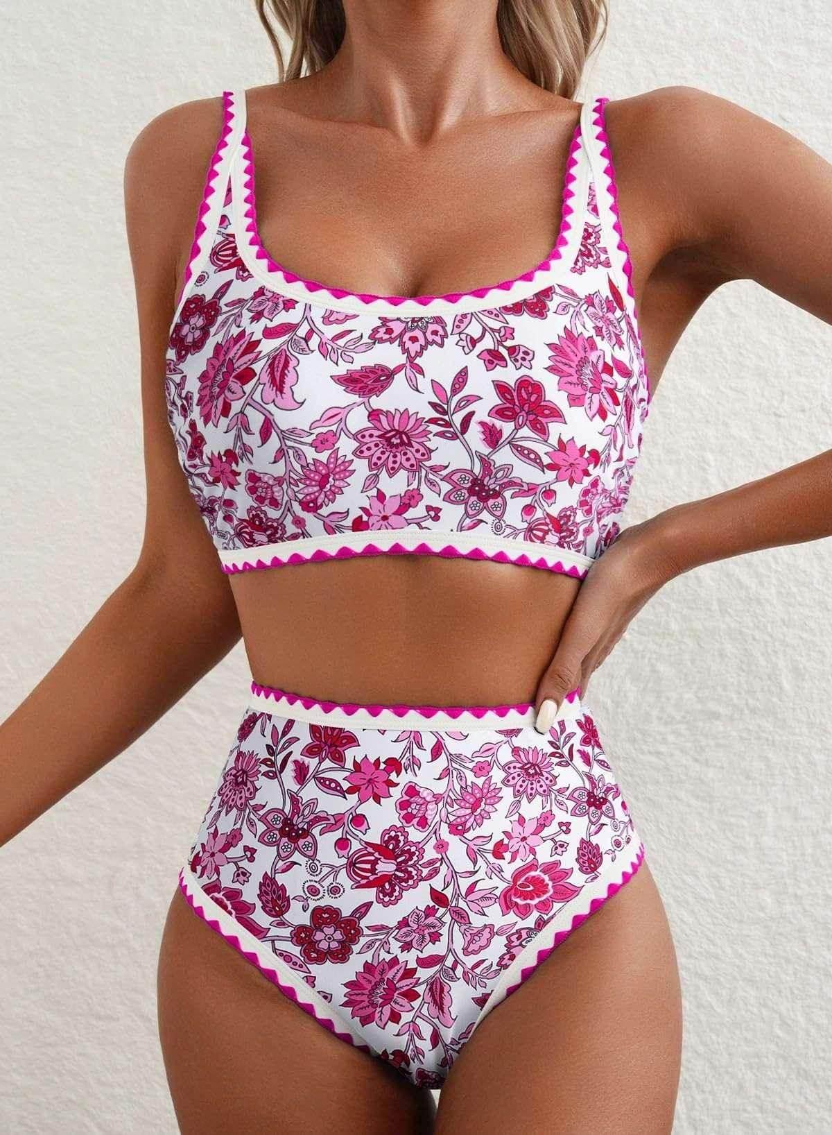 Women’s Sexy Paisley Floral Bikini Swimsuit Set | S–XXL - ZA-Zola