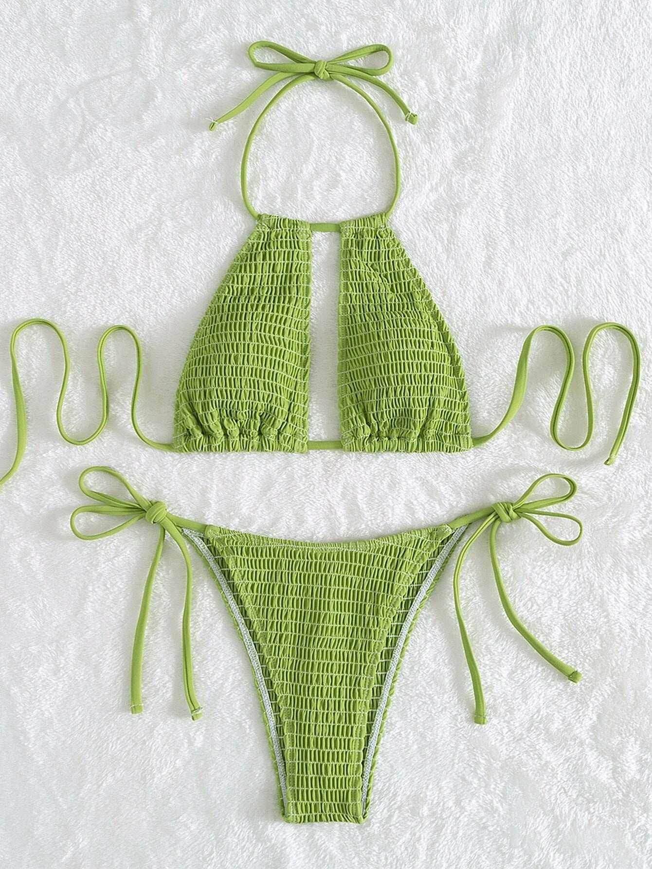 Women’s Two-Piece Split Bikini Set - ZA-Zola