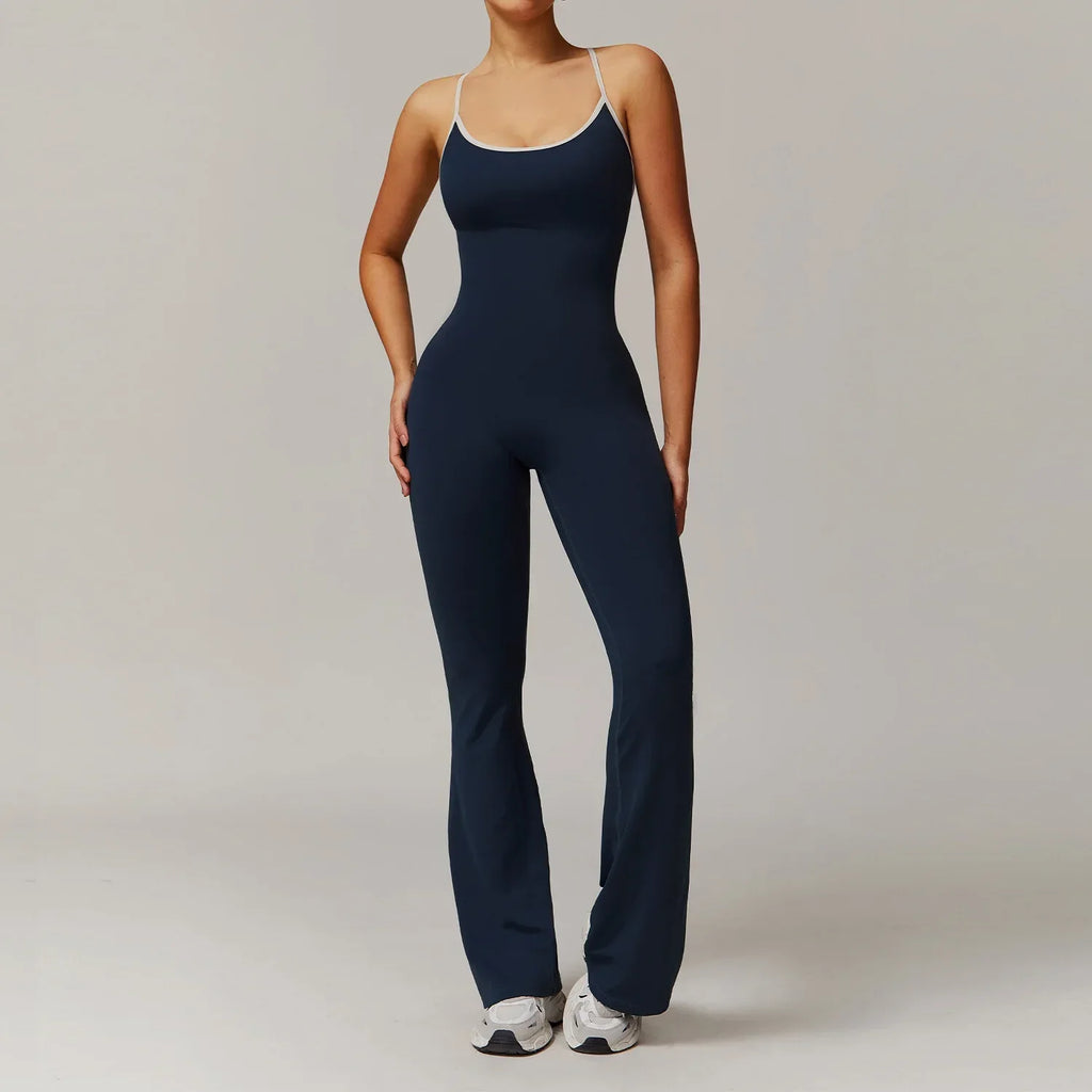 Beauty Back Yoga Jumpsuit – Slim Fit Sports Bodysuit for Women - ZA-Zola