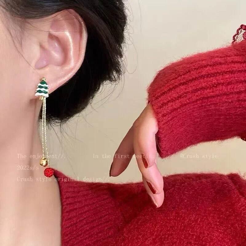 Santa Claus Tassel Earrings - Festive Xmas Jewelry Gift - ZA-Zola