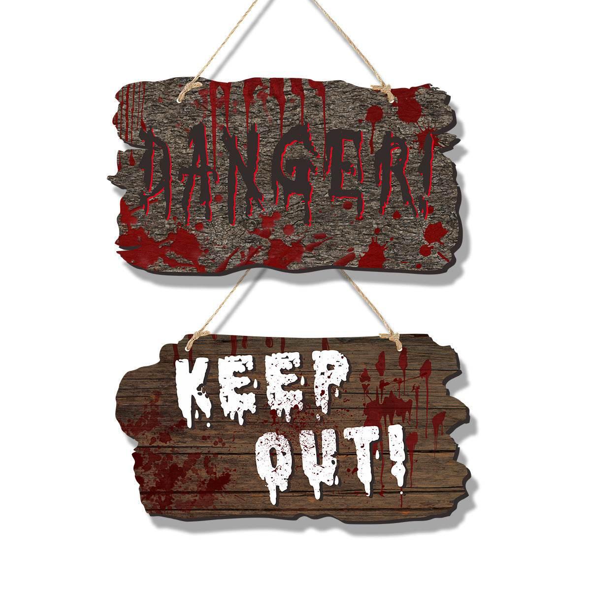 ZA-Zola Halloween Imitation Wooden Doorplate - ZA-Zola