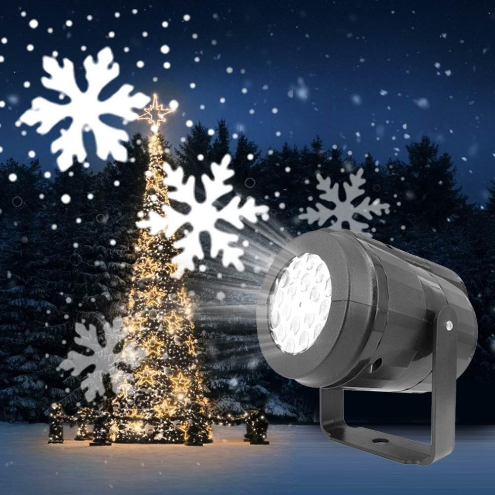 Christmas Snowflake Projector Light Outdoor LED Stage Lamp - ZA-Zola