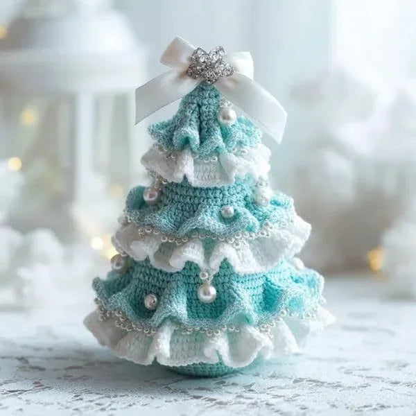Crochet Christmas Tree Decoration DIY Kit | Holiday Craft Material - ZA-Zola