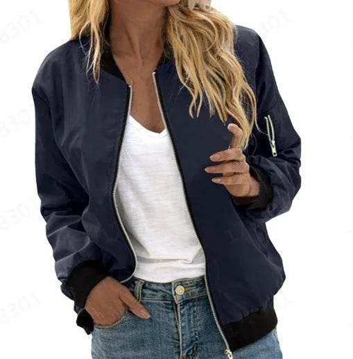 Unisex Street Style Zipper Baseball Jacket - ZA-Zola