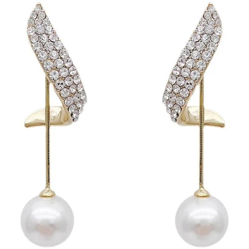 Retro Pearl Tassel Earrings for Women – Luxury Look - ZA-Zola