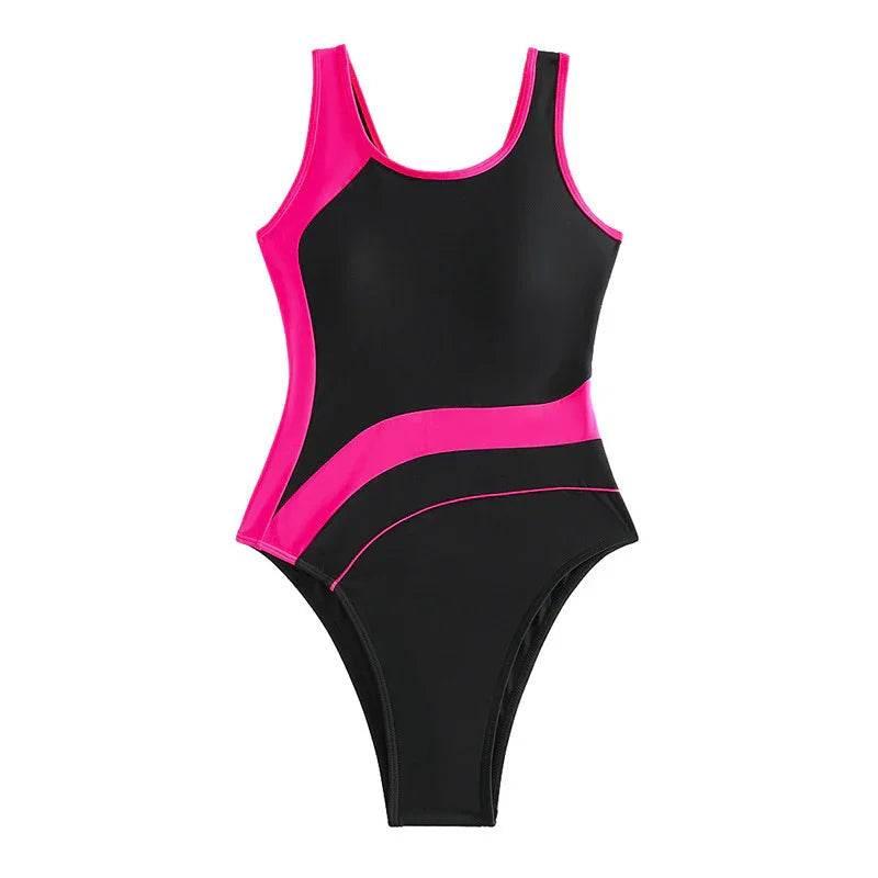 Women's High-grade Solid Color Sports Swimsuit Jumpsuit (S–XXL) - ZA-Zola