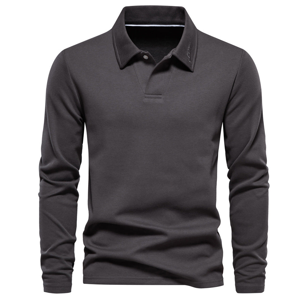 Men’s Long Sleeve Polo Shirt Casual | ZA-Zola