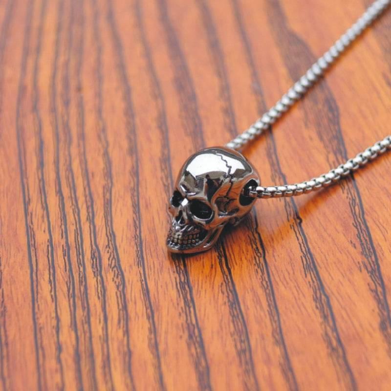 ZA-Zola Men’s Titanium Steel Skull Necklace - ZA-Zola