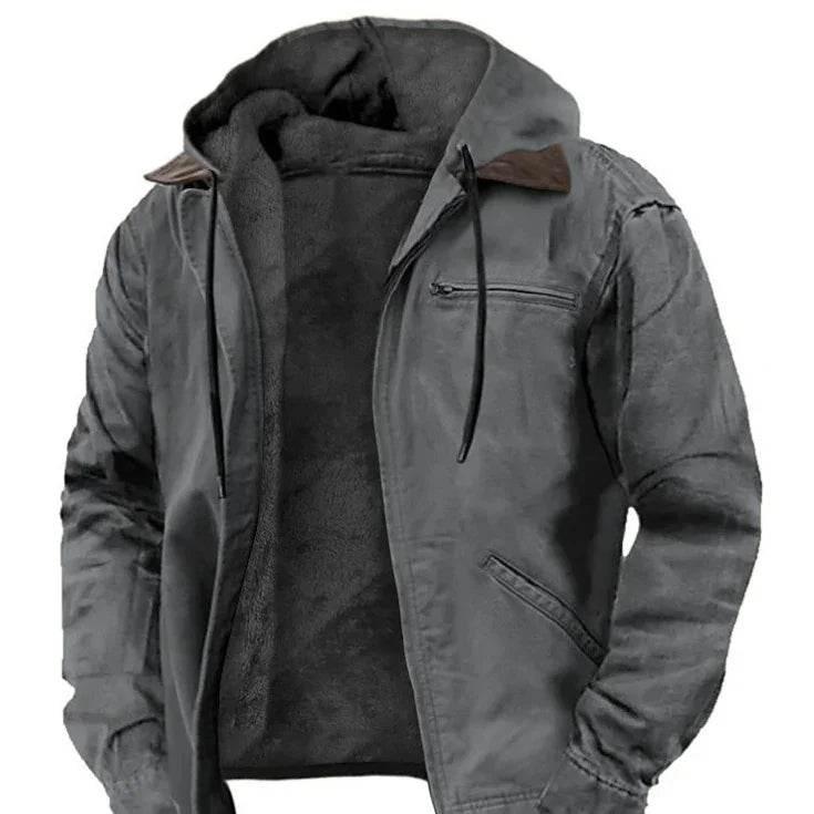 Multi-Color Hooded Sweater with Cotton-Padded Lining - ZA-Zola
