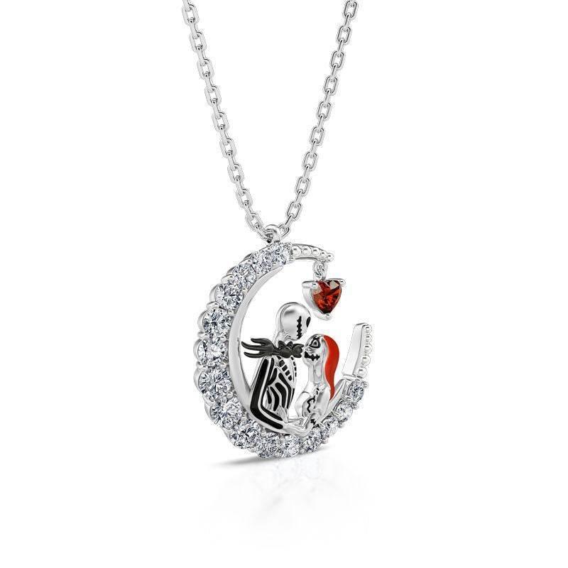 ZA-Zola Halloween Moon Skull Necklace - ZA-Zola