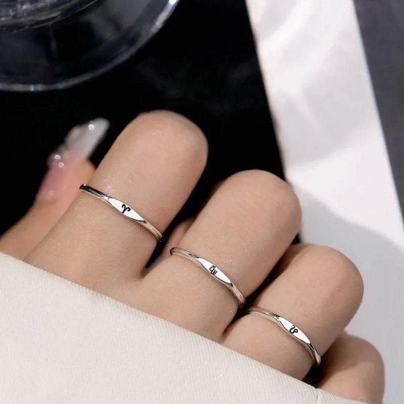Zodiac Open Ring – 12 Constellation Jewelry - ZA-Zola