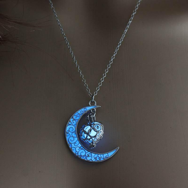 ZA-Zola Men’s Luminous Flame Dragon Necklace - ZA-Zola