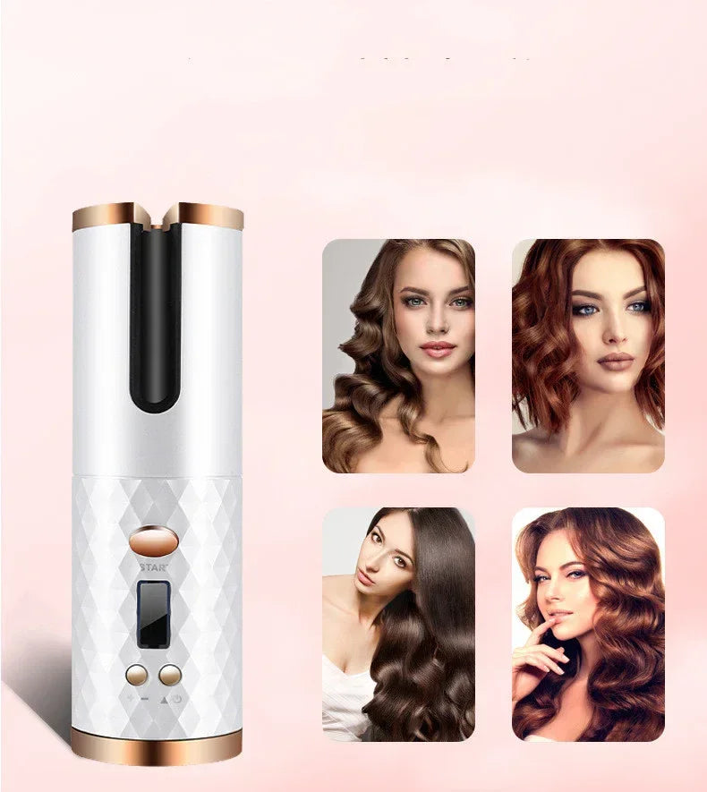 Rechargeable Automatic Hair Curler with LCD Display - ZA-Zola