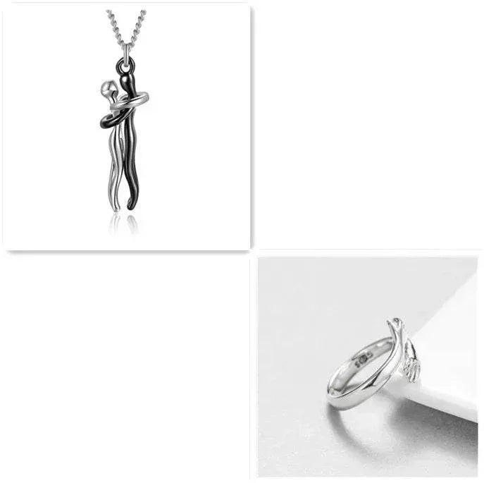 Love Necklace – Hug Clavicle Chain for Couples - ZA-Zola