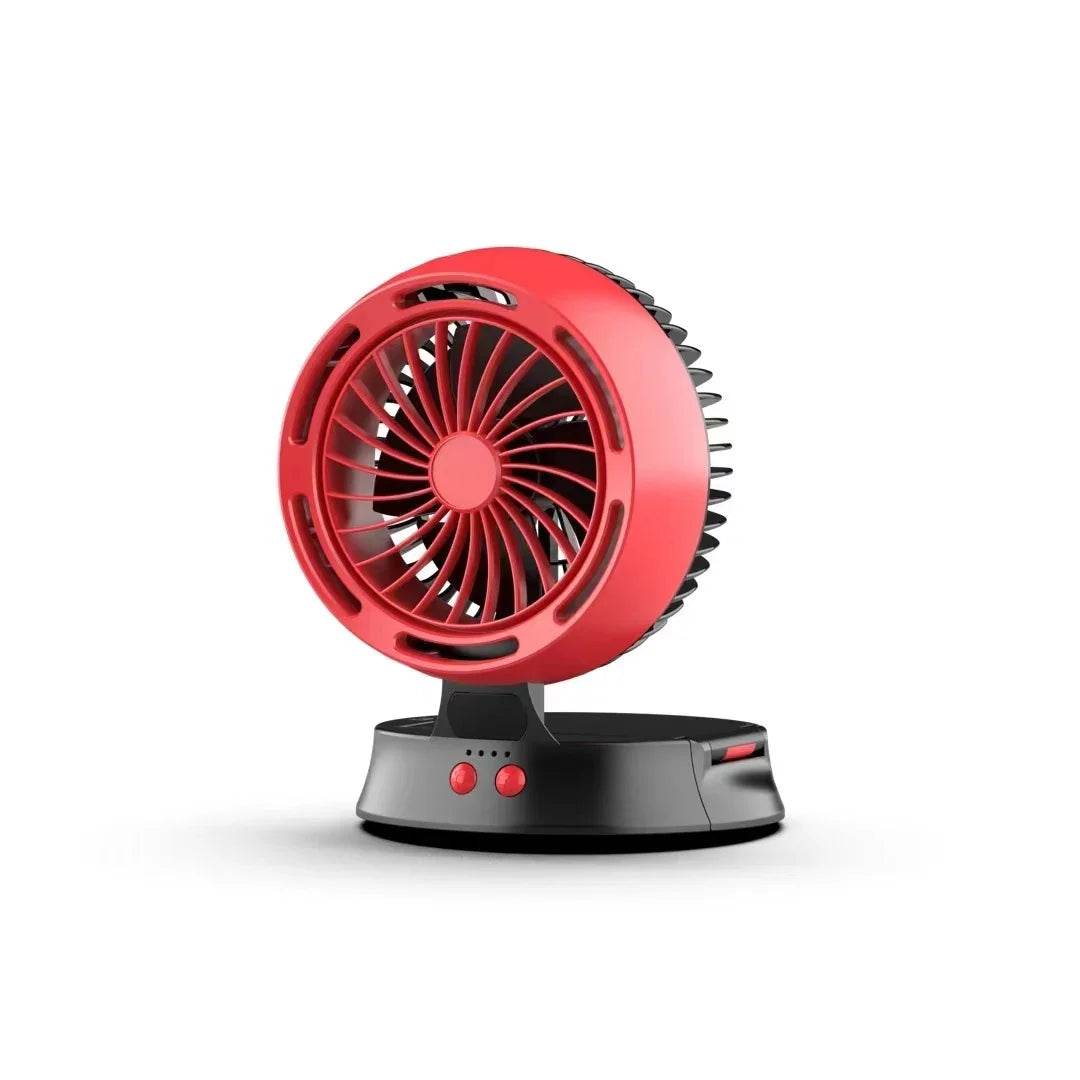 Solar Vertical Camping Fan – Mute & Rechargeable - ZA-Zola