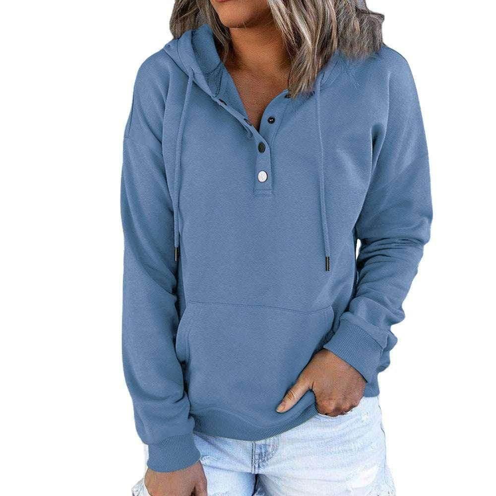 Buy Women's Button Hoodie – Stylish & Cozy! - ZA-Zola