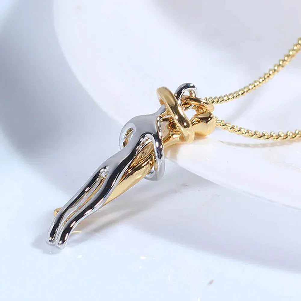 Love Necklace – Hug Clavicle Chain for Couples - ZA-Zola