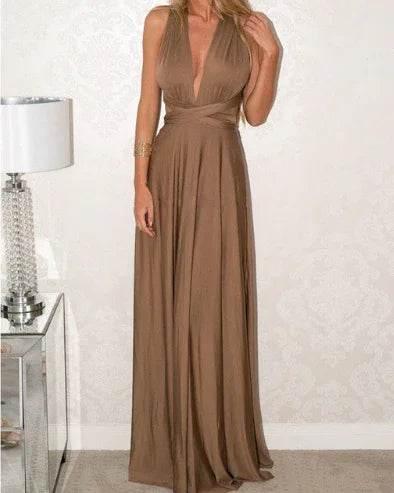 15-Way Convertible Maxi Dress – Sexy Backless Boho Wrap - ZA-Zola