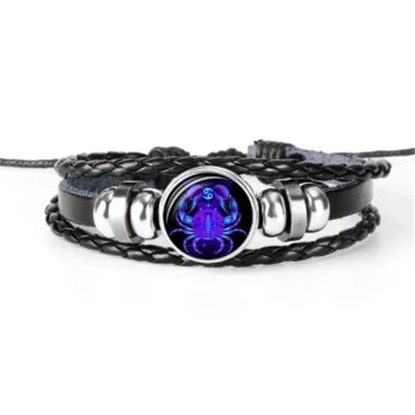 Zodiac Constellation Braided Bracelet for All Ages - ZA-Zola