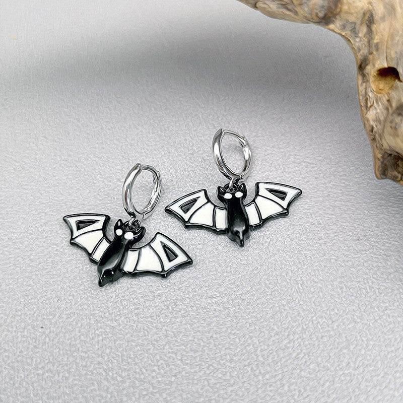 ZA-Zola Halloween Ghost Pumpkin Bat Earrings - ZA-Zola